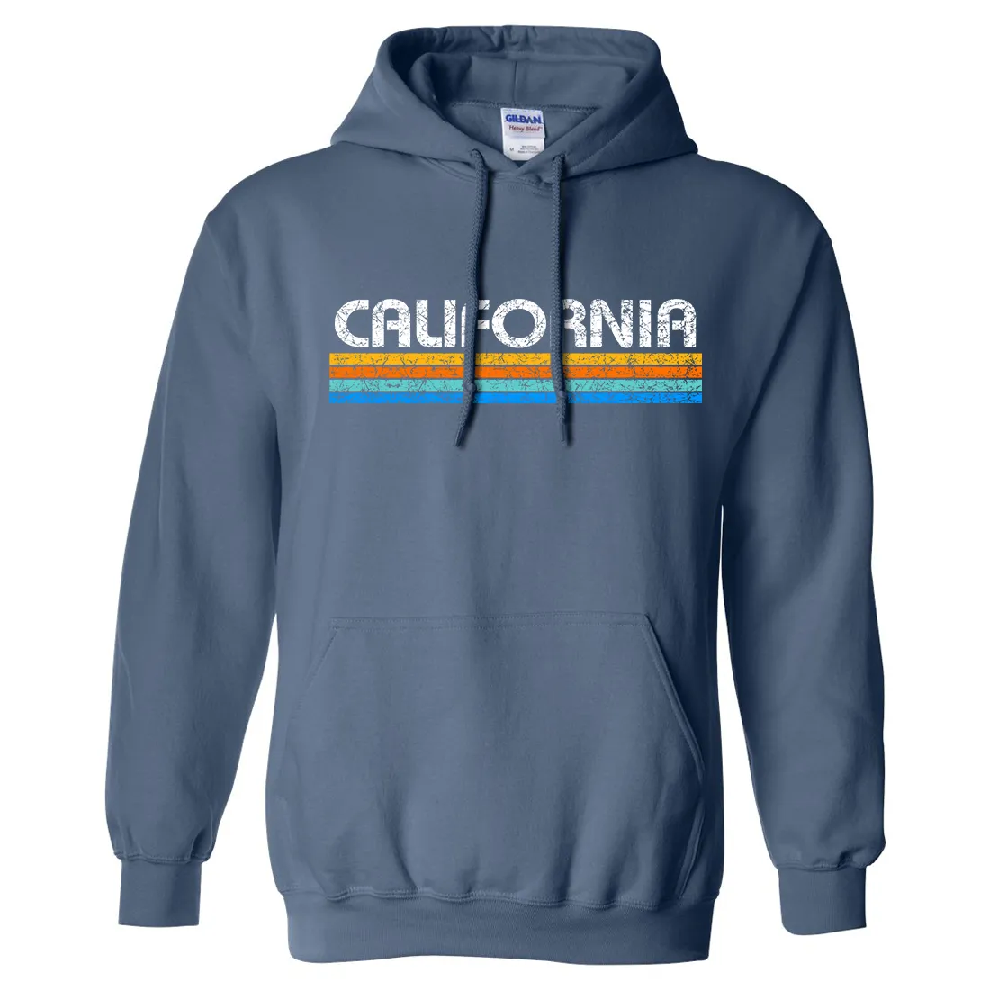 California Vintage Stripe Sweatshirt Hoodie