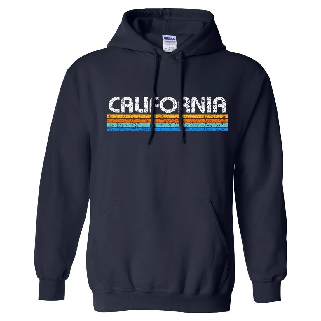 California Vintage Stripe Sweatshirt Hoodie