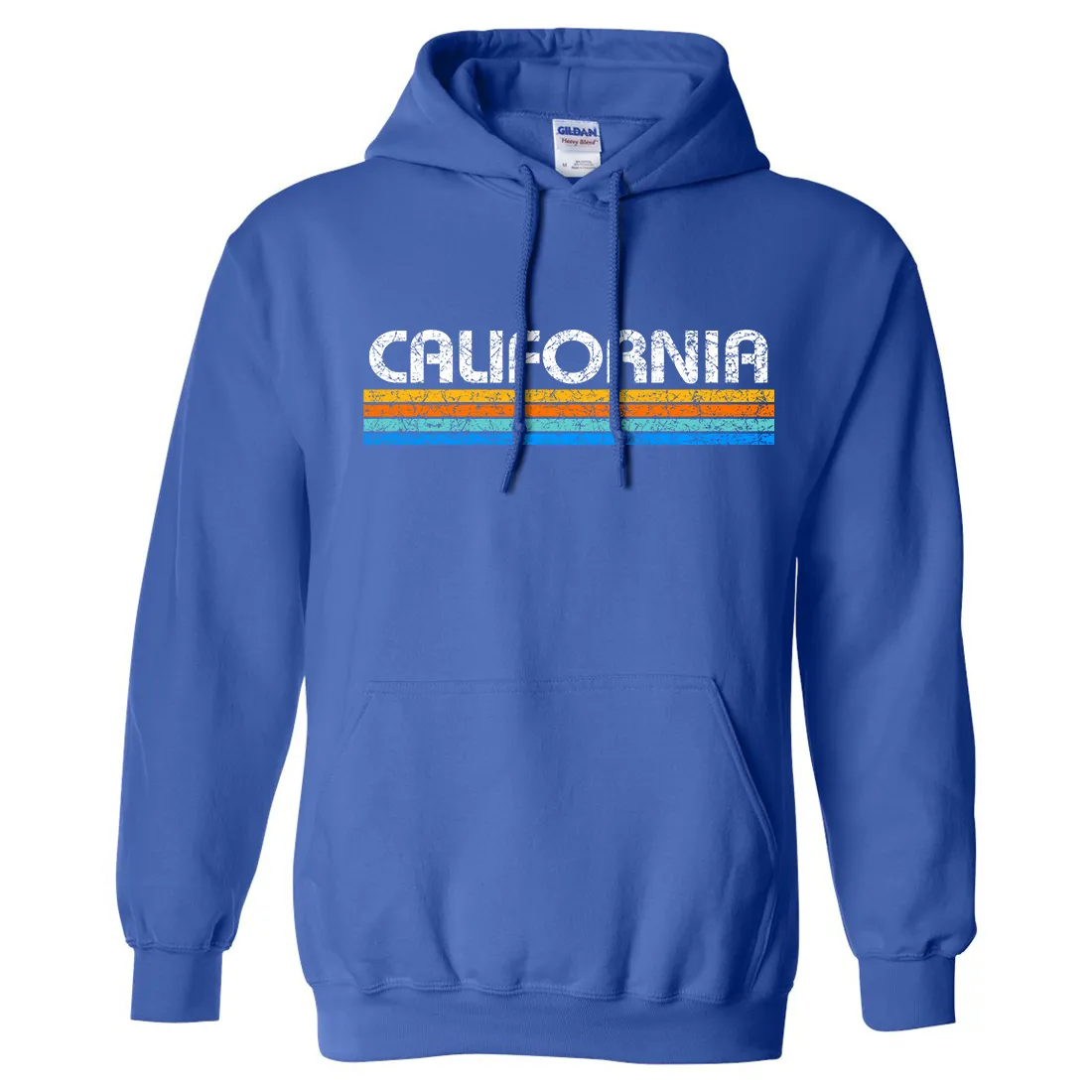 California Vintage Stripe Sweatshirt Hoodie