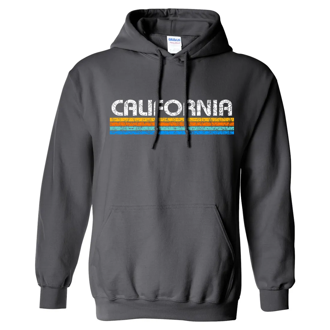 California Vintage Stripe Sweatshirt Hoodie