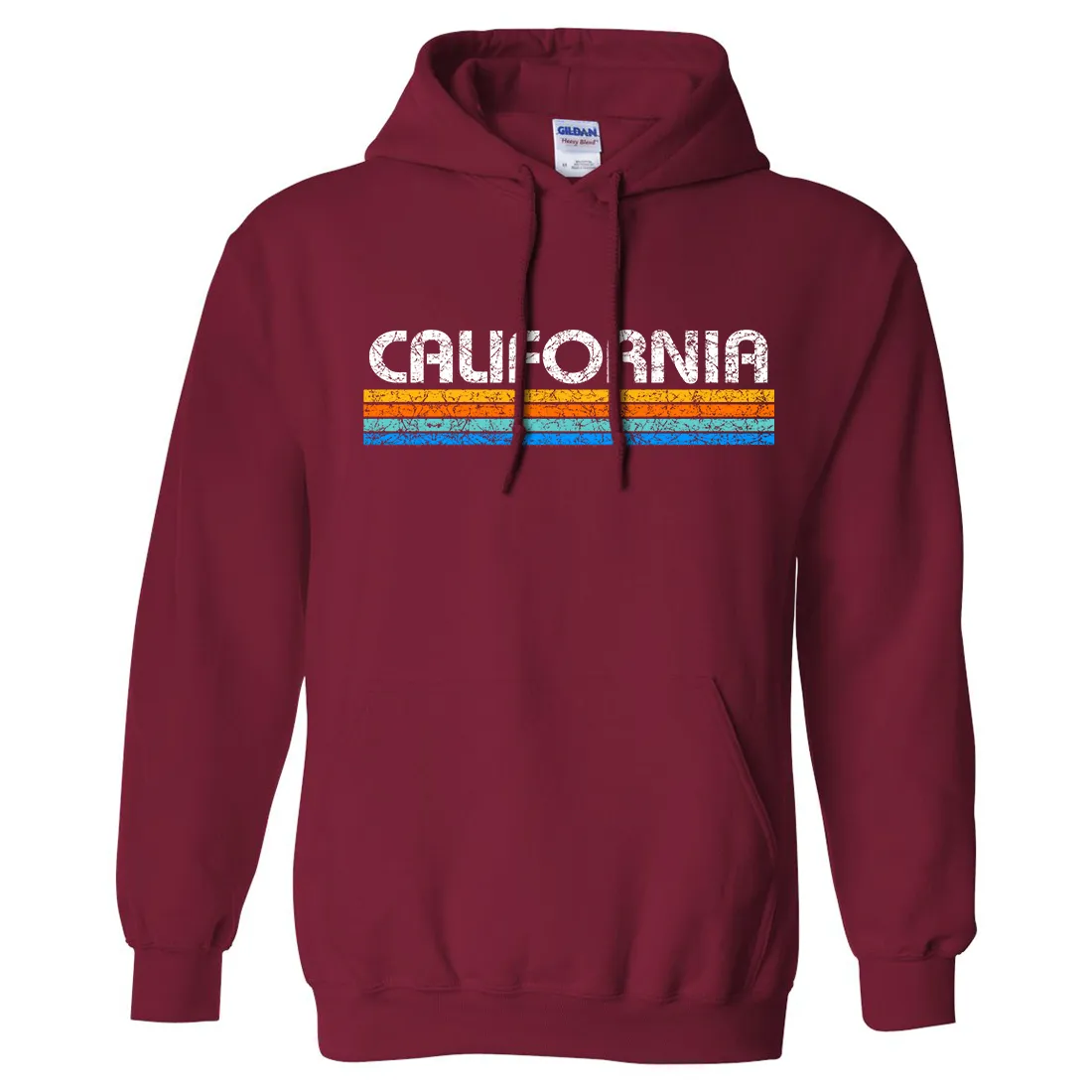 California Vintage Stripe Sweatshirt Hoodie