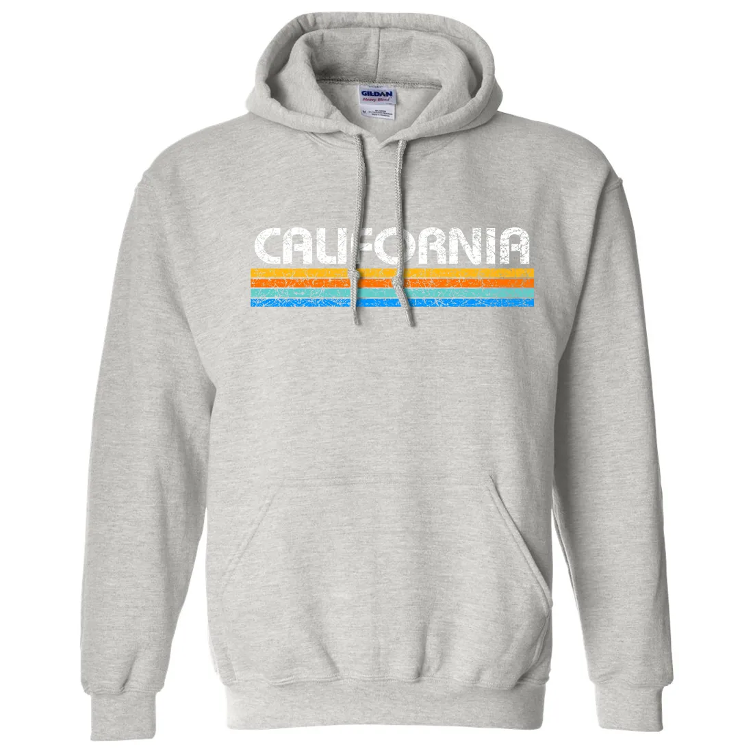 California Vintage Stripe Sweatshirt Hoodie