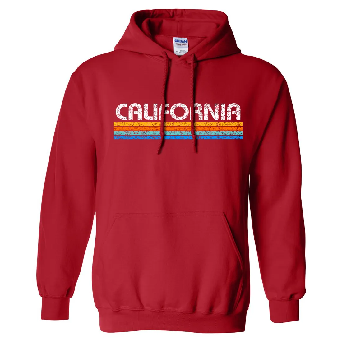 California Vintage Stripe Sweatshirt Hoodie