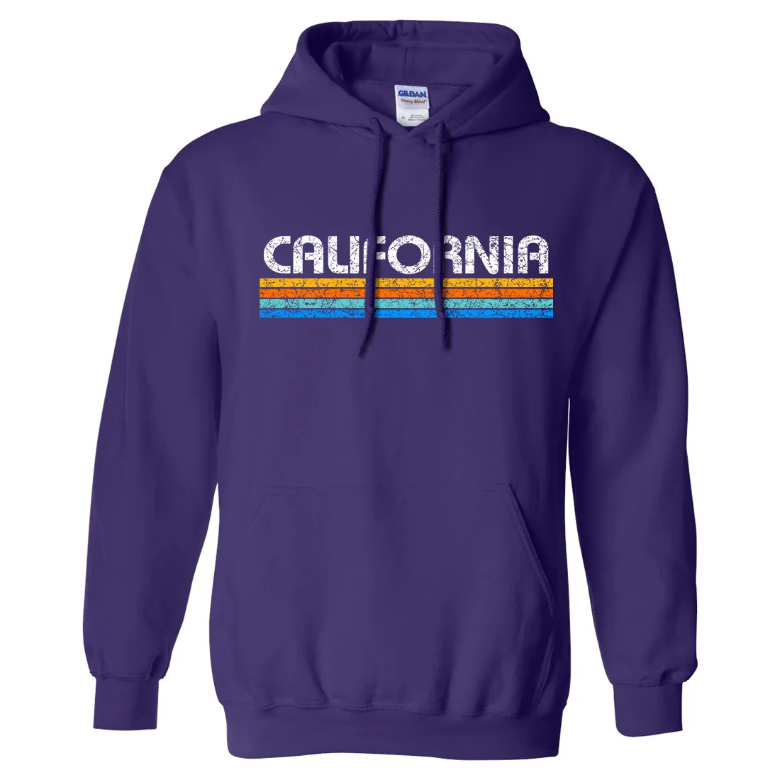 California Vintage Stripe Sweatshirt Hoodie