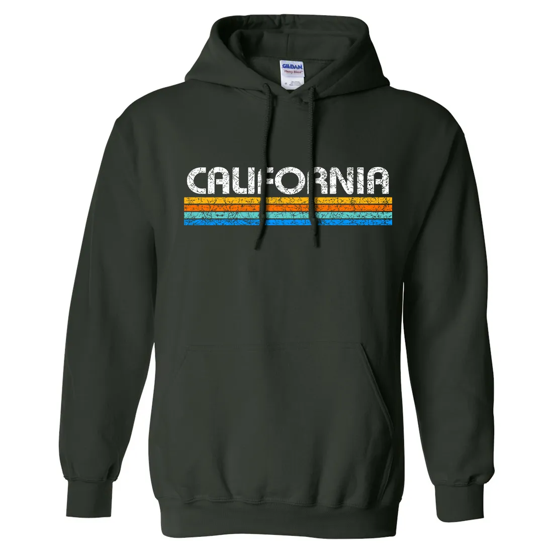 California Vintage Stripe Sweatshirt Hoodie