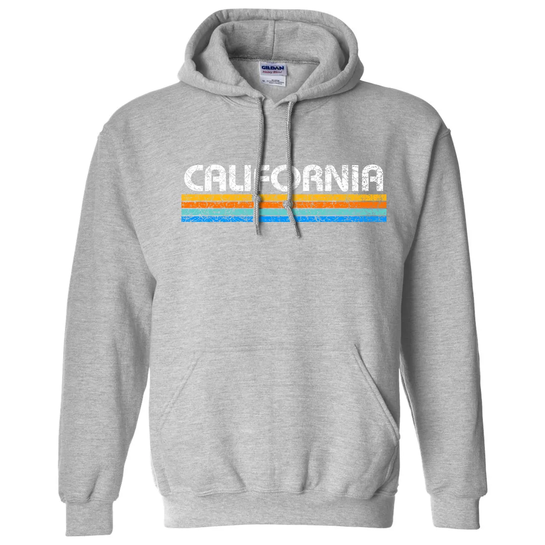 California Vintage Stripe Sweatshirt Hoodie