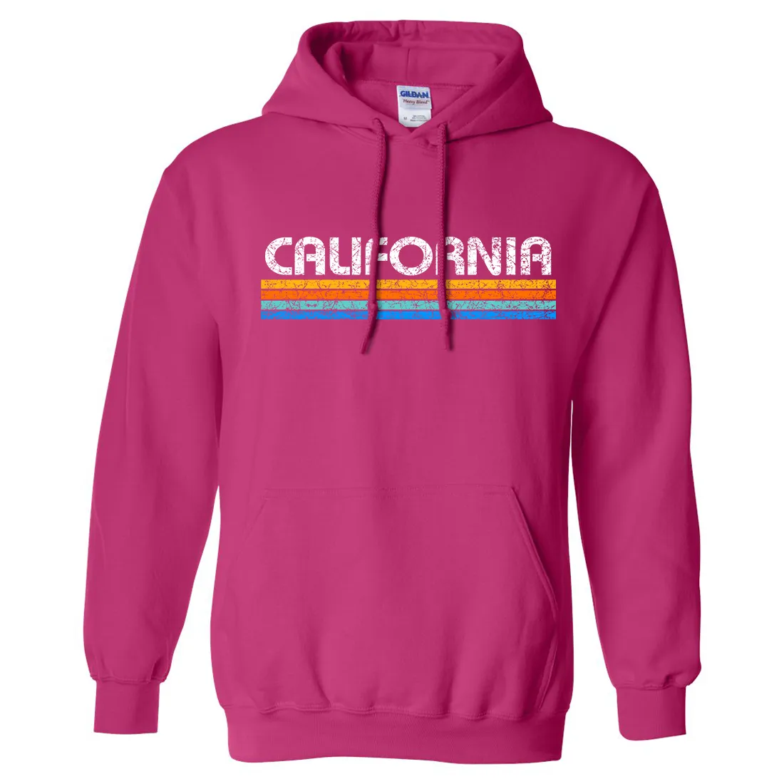 California Vintage Stripe Sweatshirt Hoodie
