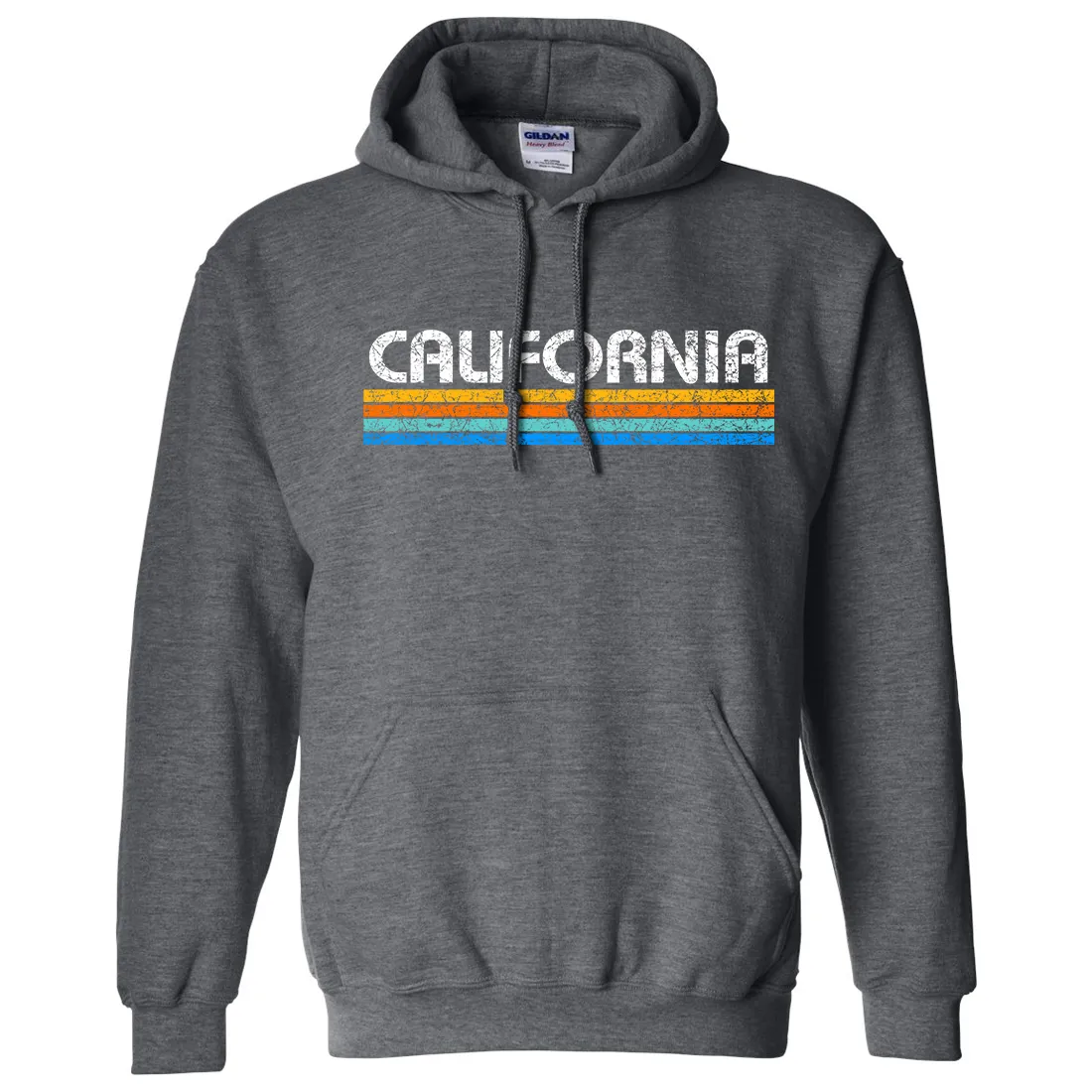 California Vintage Stripe Sweatshirt Hoodie