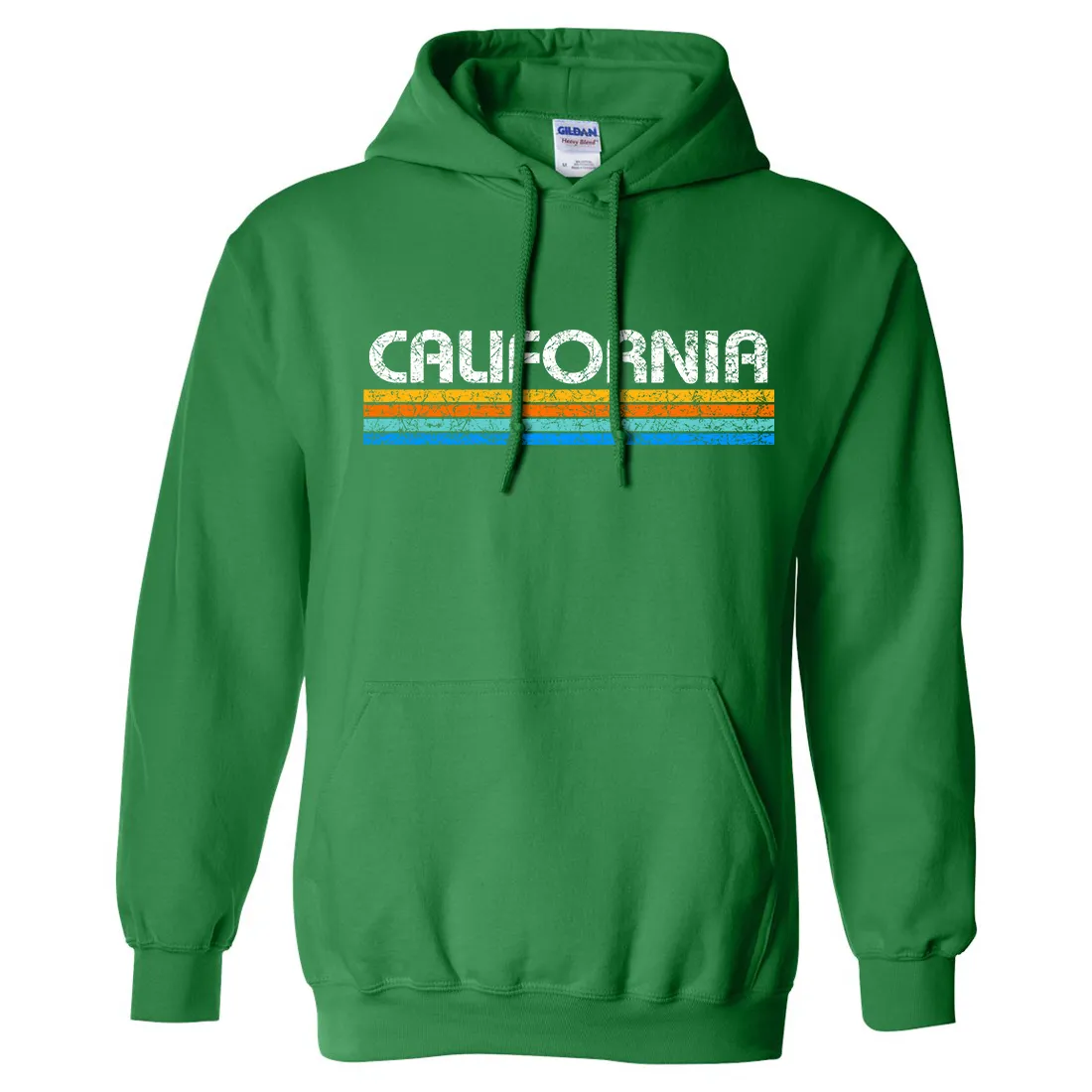California Vintage Stripe Sweatshirt Hoodie