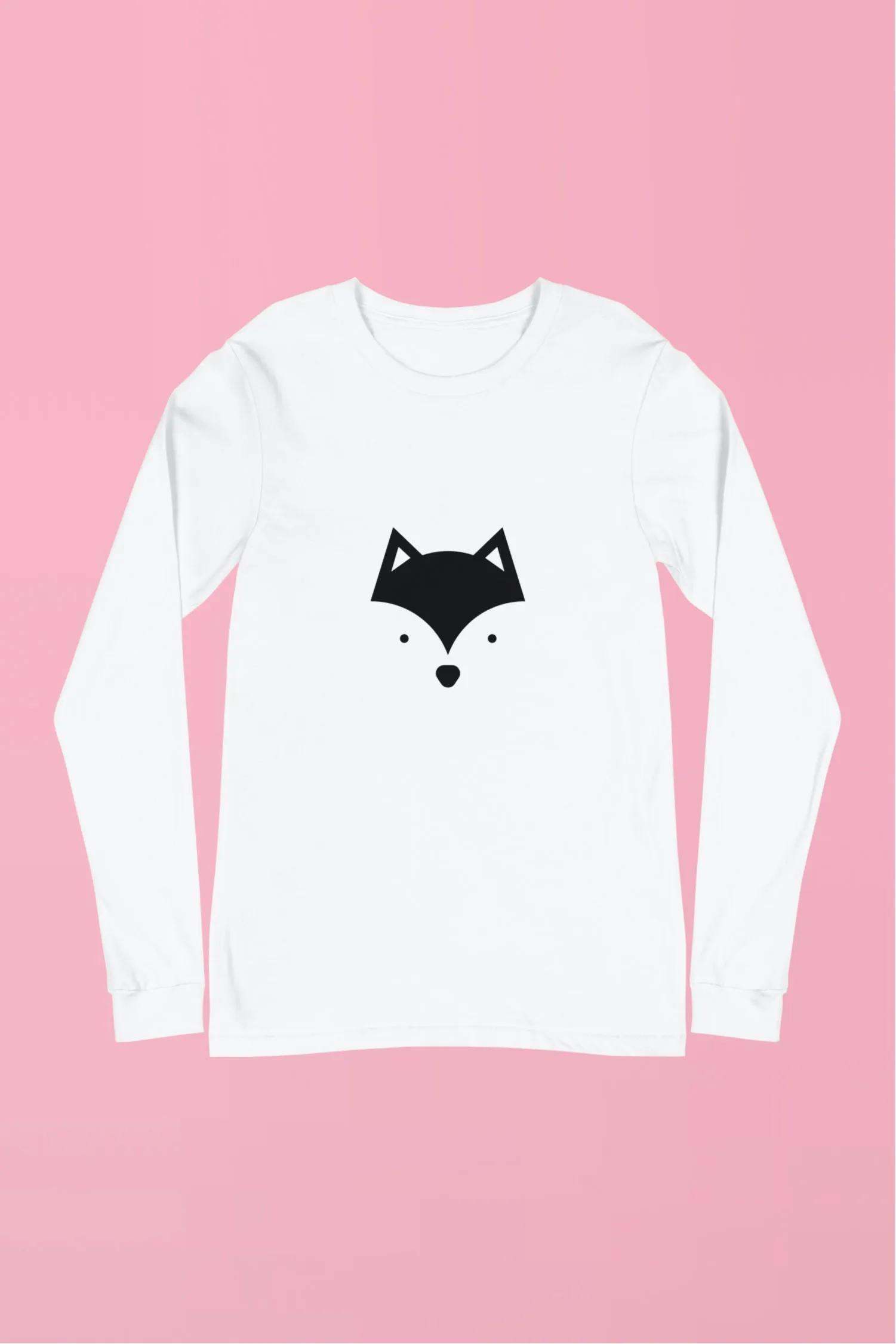 Camiseta de manga larga de lobo