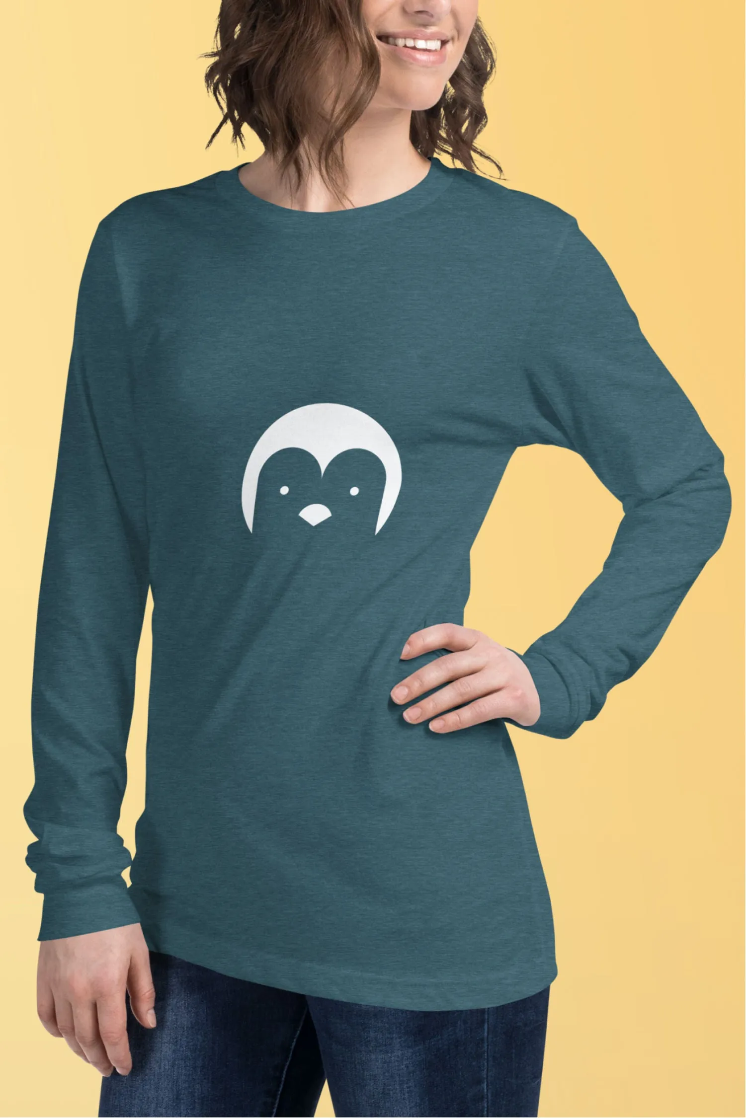 Camiseta de manga larga de pingüino