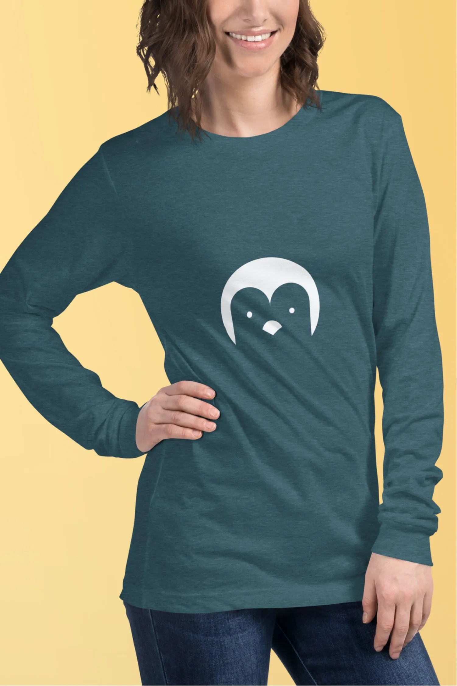 Camiseta de manga larga de pingüino
