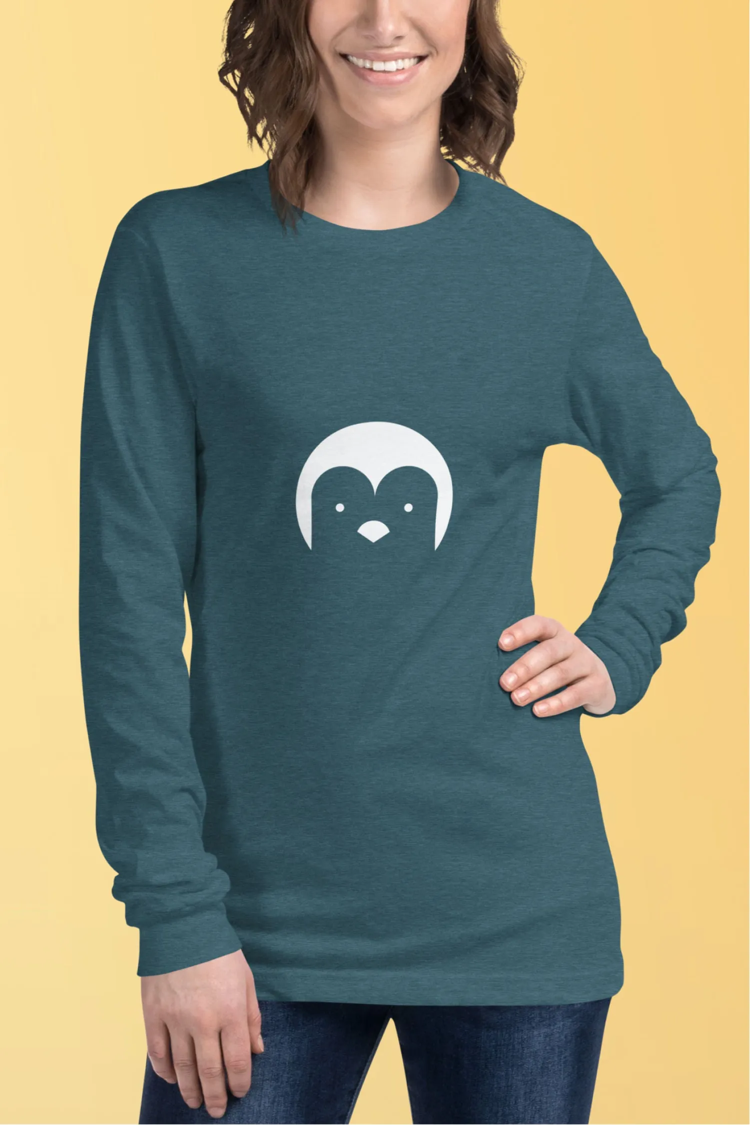 Camiseta de manga larga de pingüino