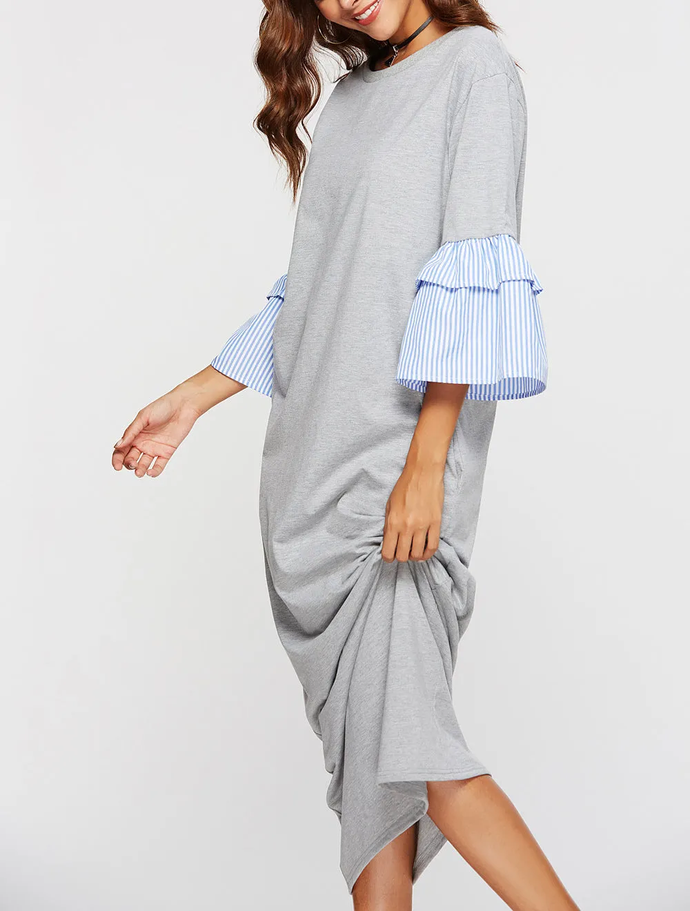 Casual Long Sleeve Loose Dress