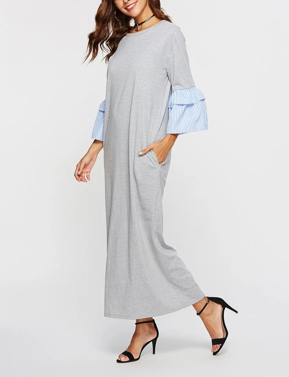 Casual Long Sleeve Loose Dress