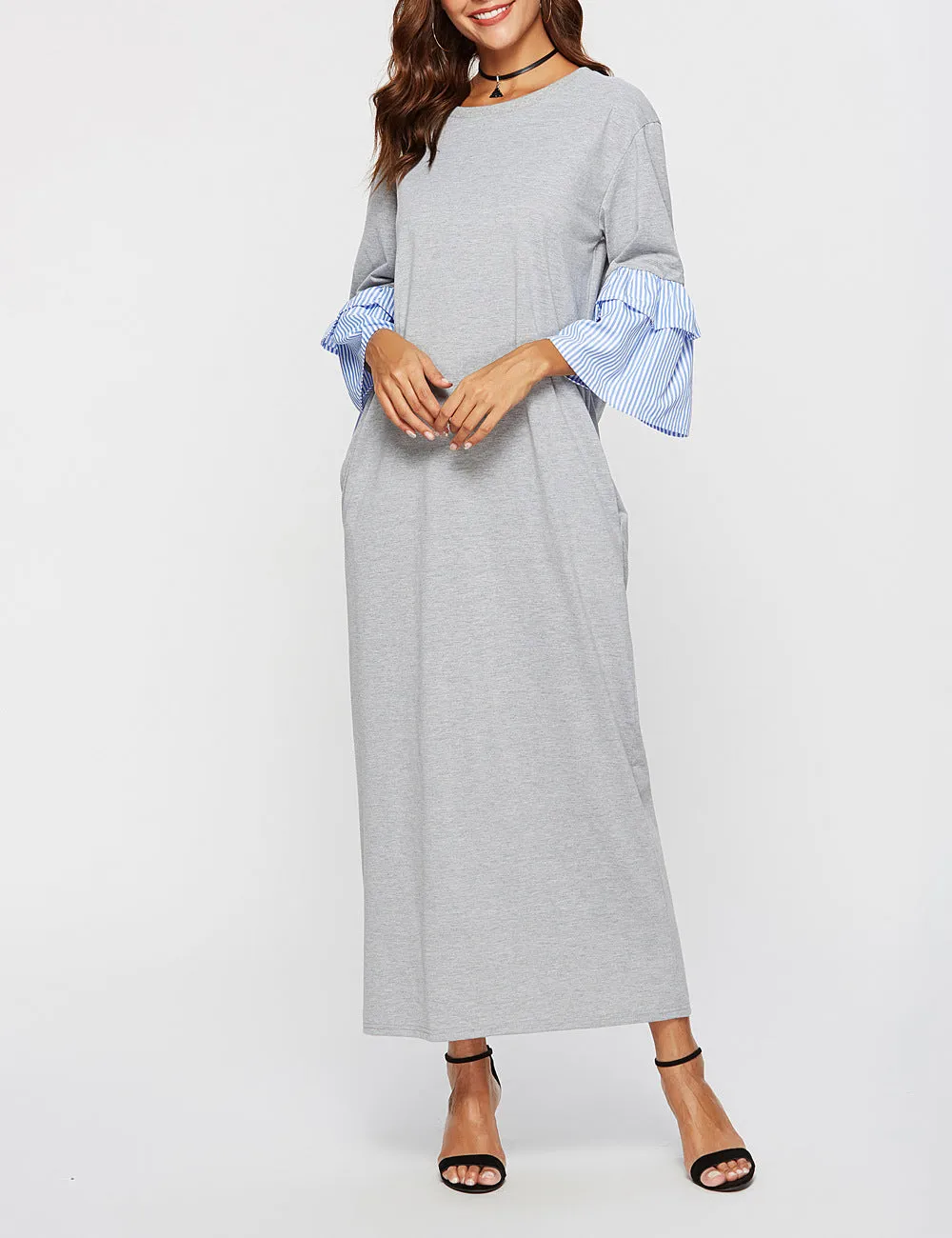 Casual Long Sleeve Loose Dress