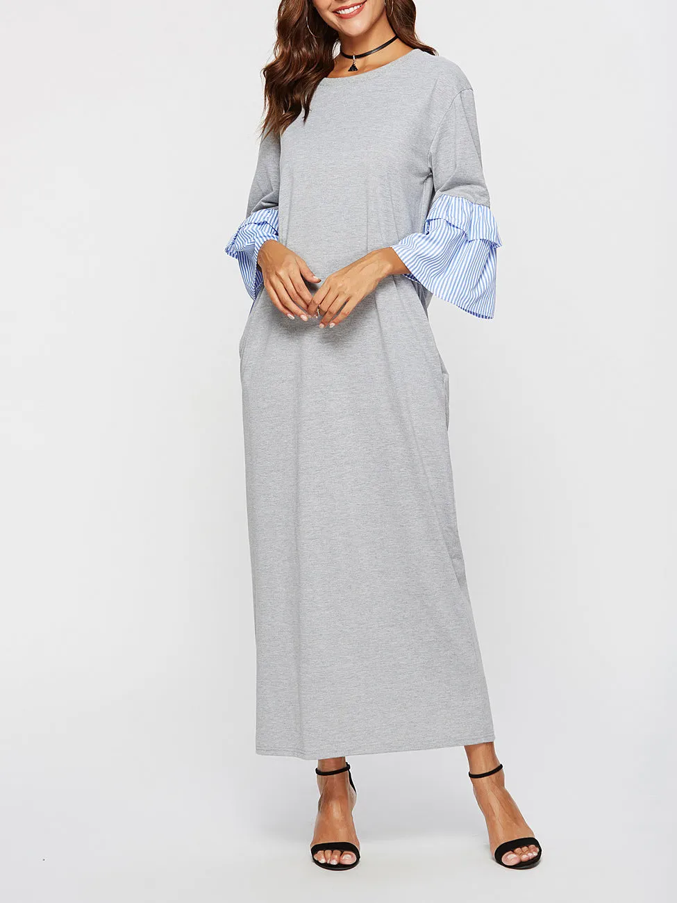 Casual Long Sleeve Loose Dress