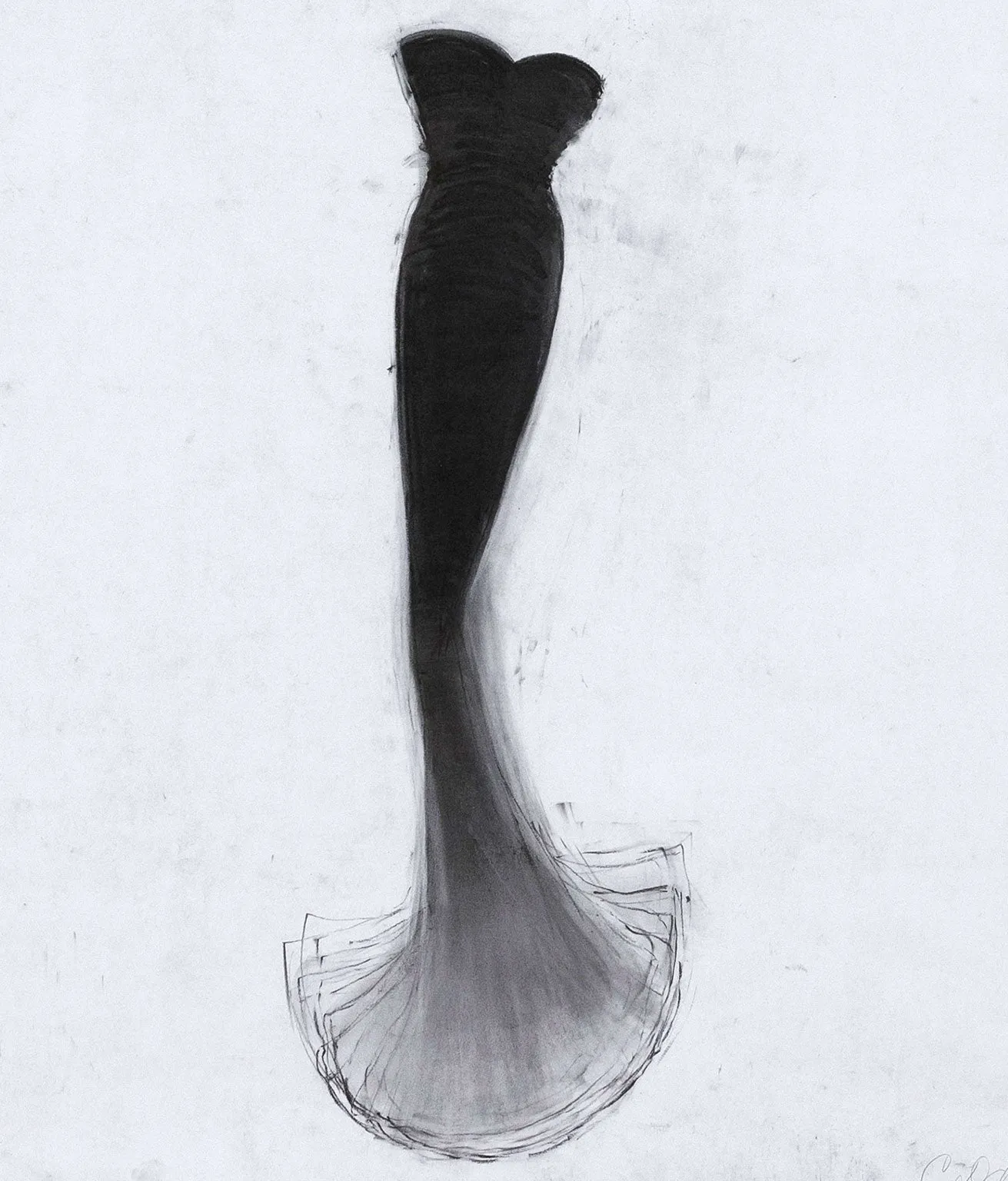 CATHY DALEY "LITTLE BLACK DRESS" LITHO, 2001