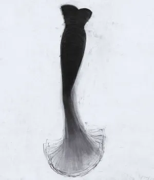 CATHY DALEY "LITTLE BLACK DRESS" LITHO, 2001
