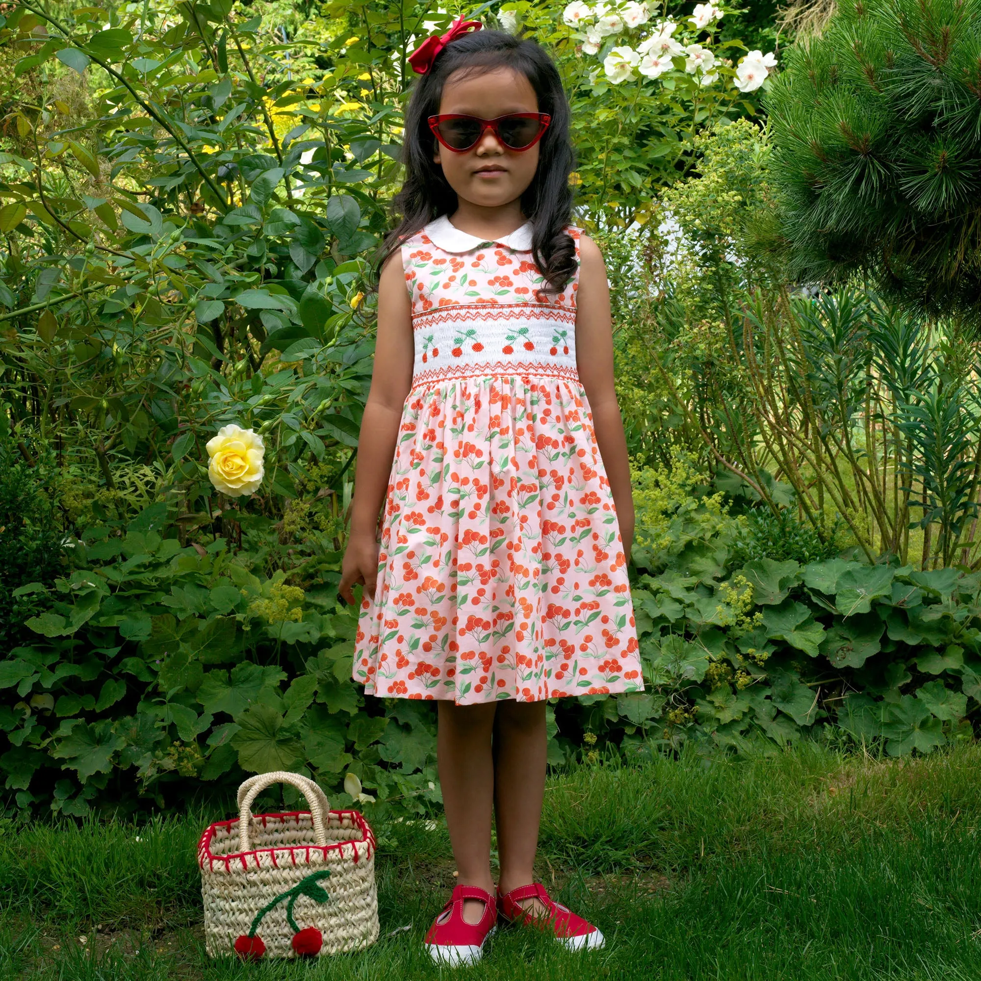 Cherry Smocked Dress