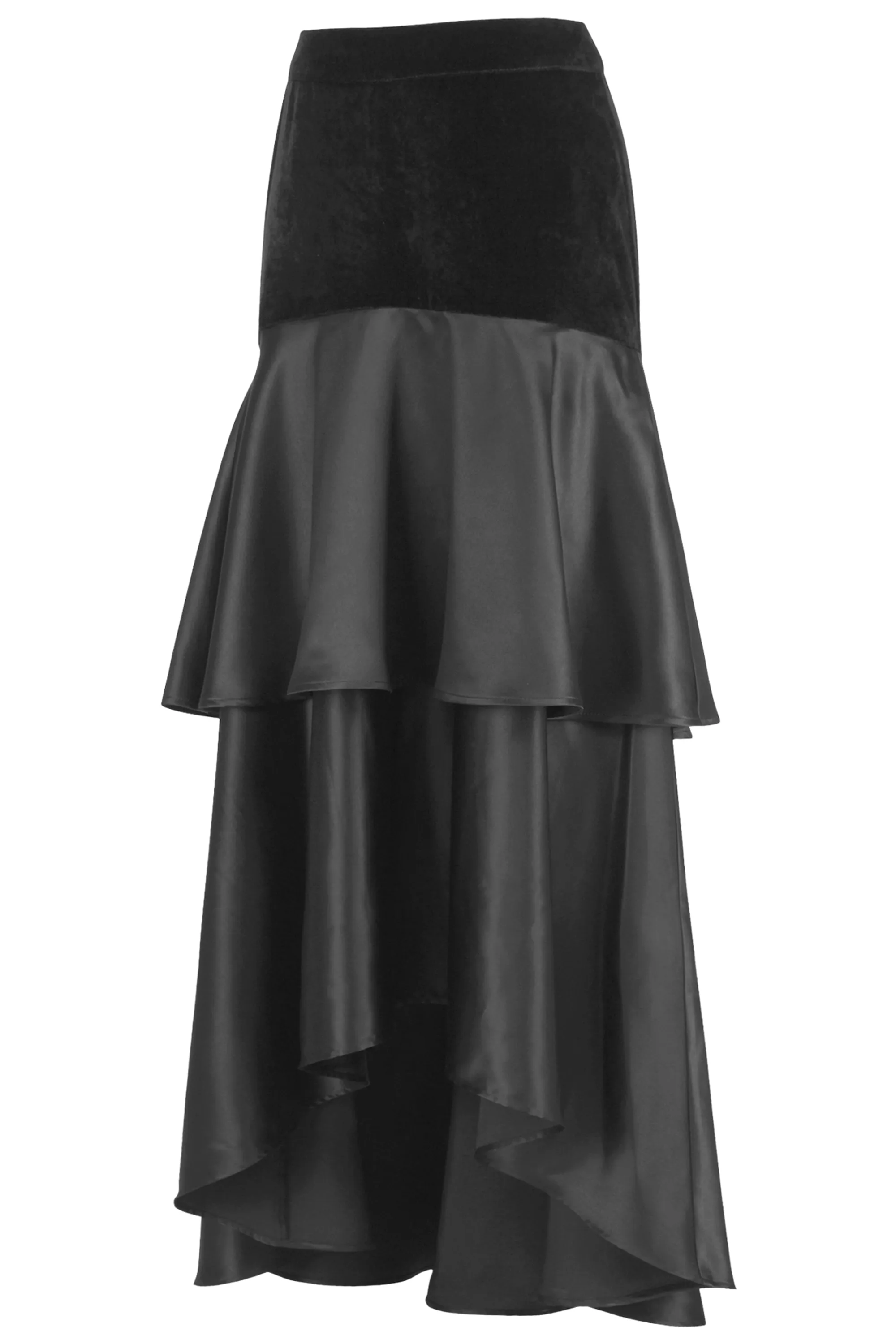 Chic Black Layered Skirt