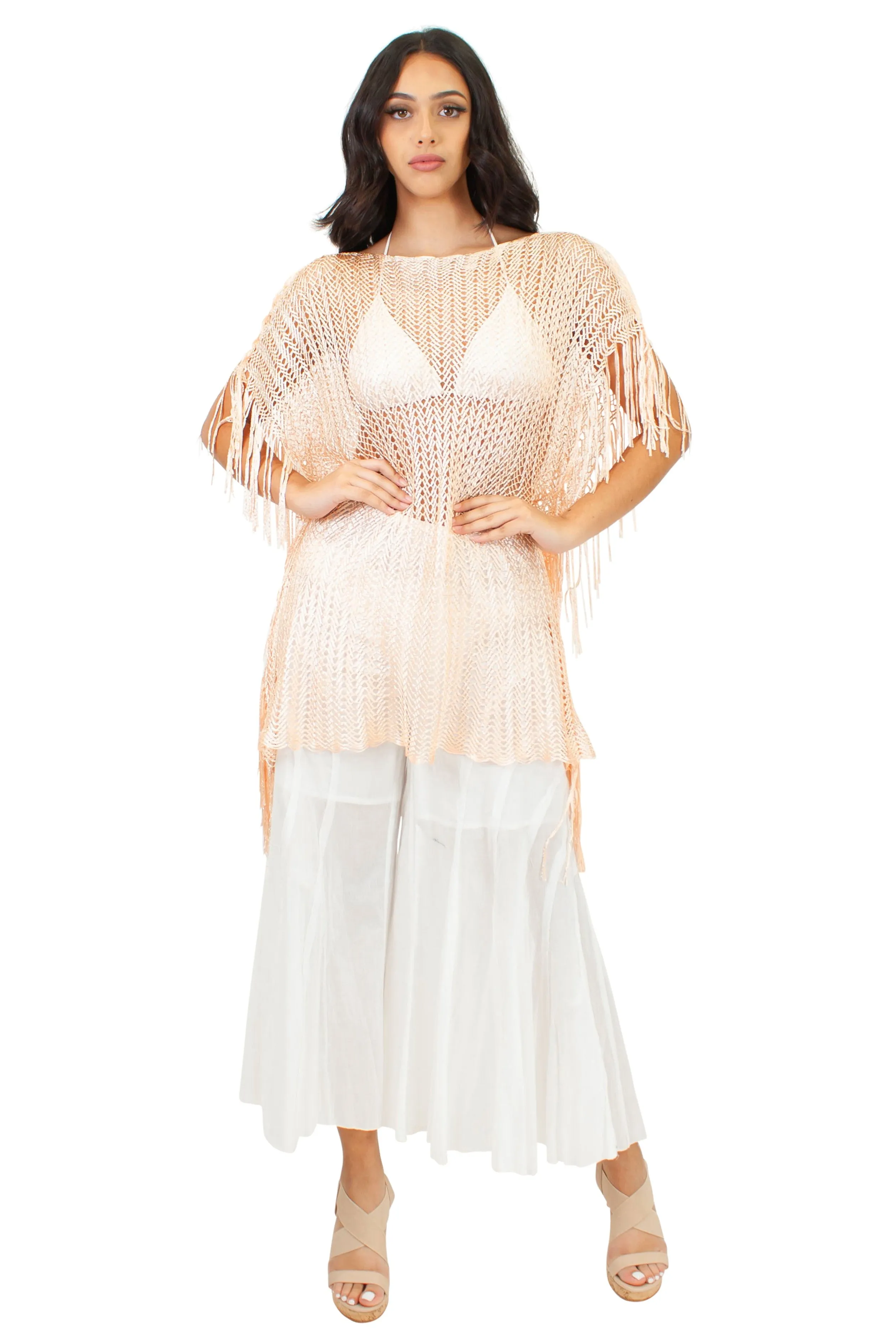 CHJ-4-210 Top in Light Peach