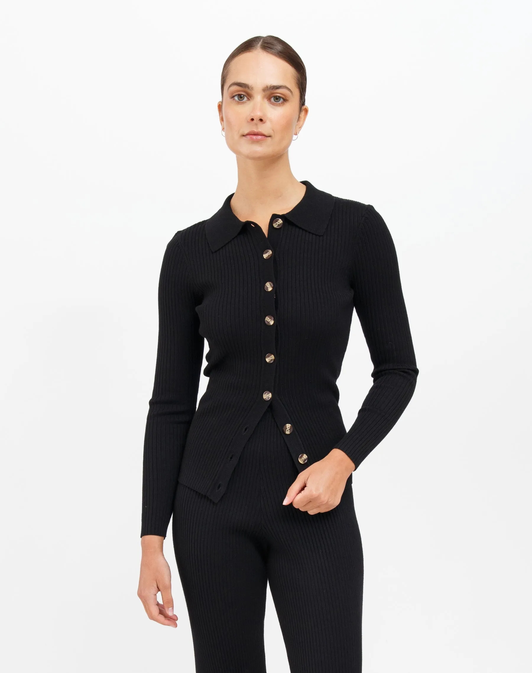 Christy Knit Button Up