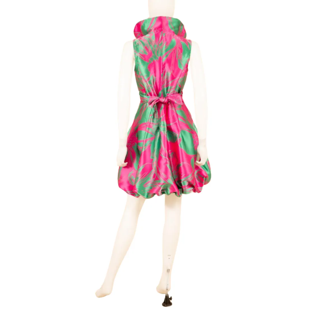 Classic Jacquard Brocade Bubble Dress