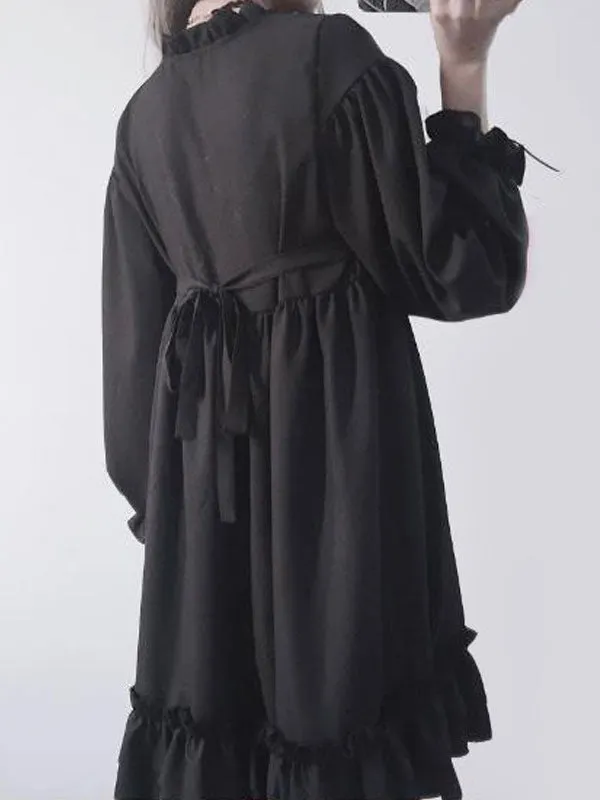 Classic Lolita OP Dress Black Bows Lolita One Piece Dresses