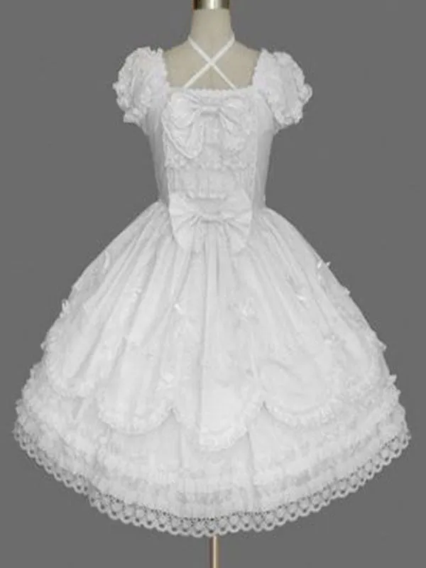 Classic Lolita OP Dress Black Ruffles Lolita One Piece Dresses