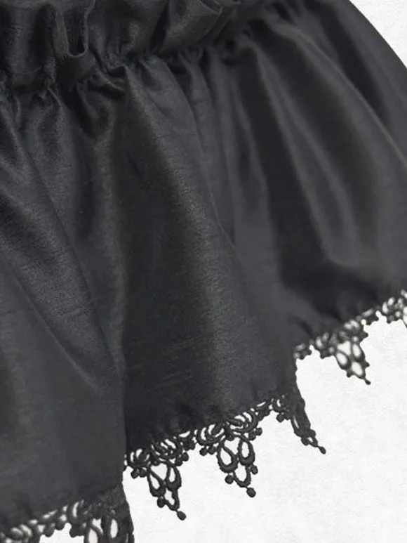 Classical Lolita Dress Polyester Sleeveless Classic Lolita Dresses Black