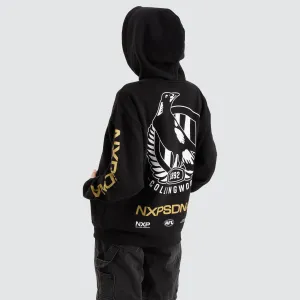 Collingwood Magpies AFL Relaxed Hoodie Jet Black