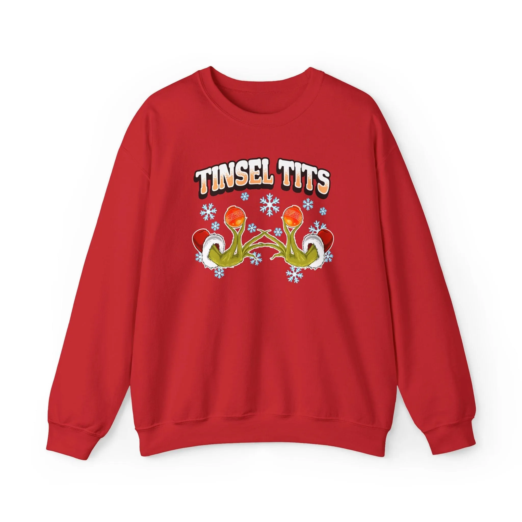 Comfy Tinsel Tits & Jingle Balls Couples Funny Sweatshirts