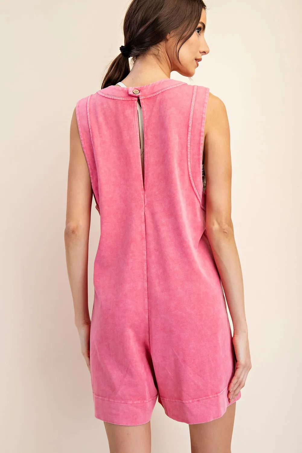 COTTON POLY ROMPER