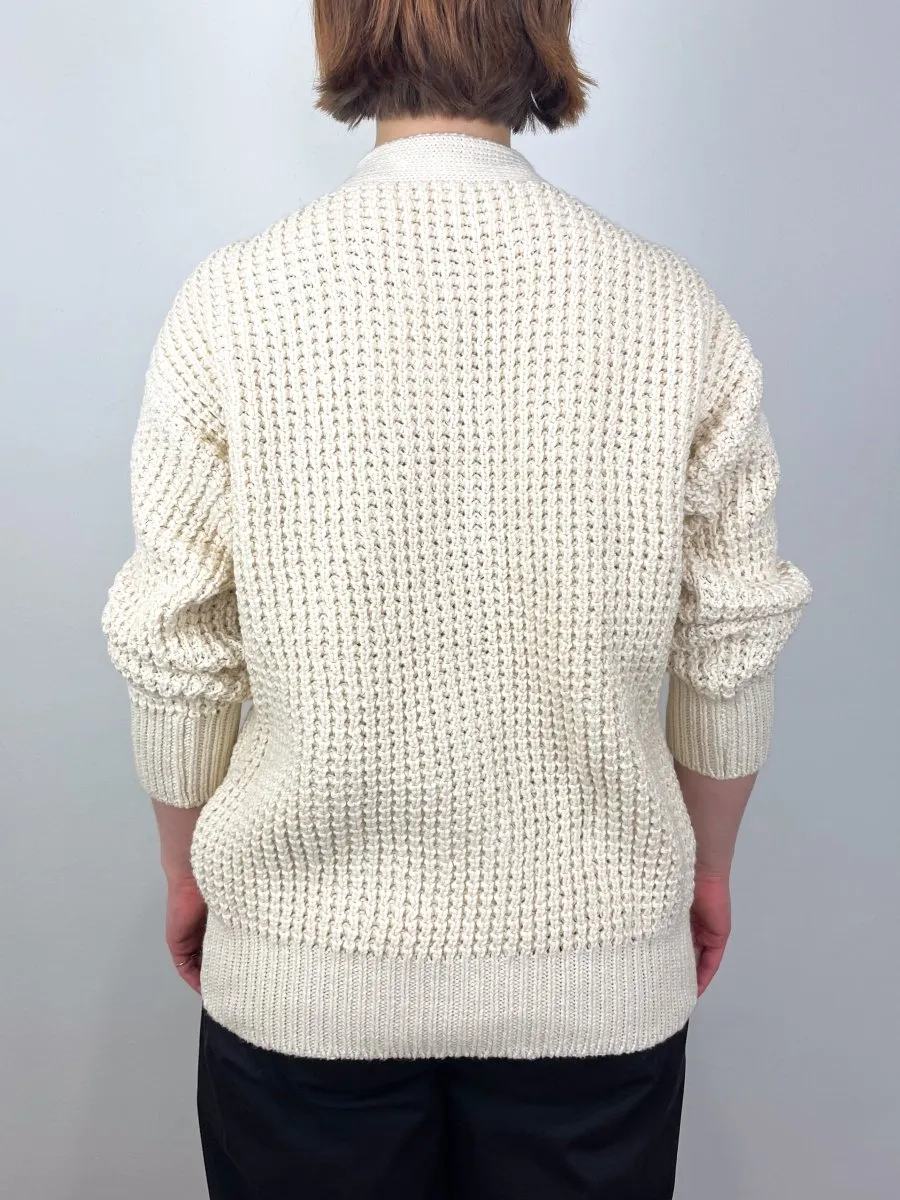 Cozy Cotton Cardigan in Ivory