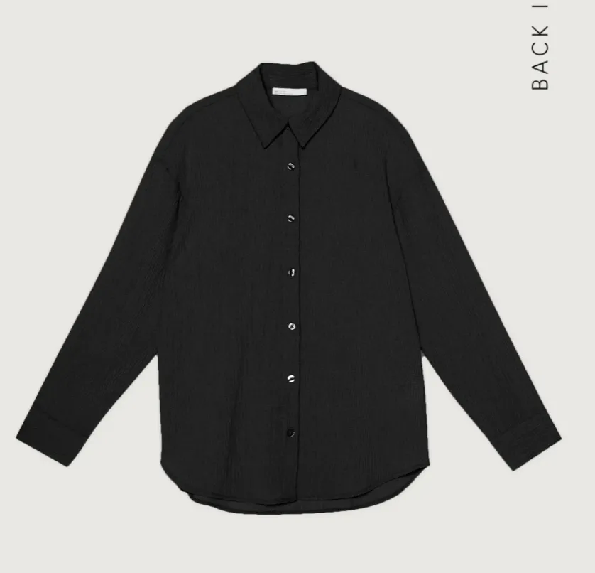 Crinkle Button Up