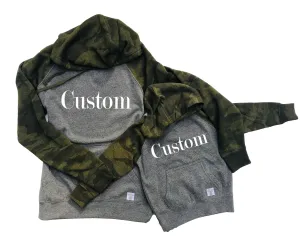 Custom Unisex Hoodies | Camo Fleece Hoodies