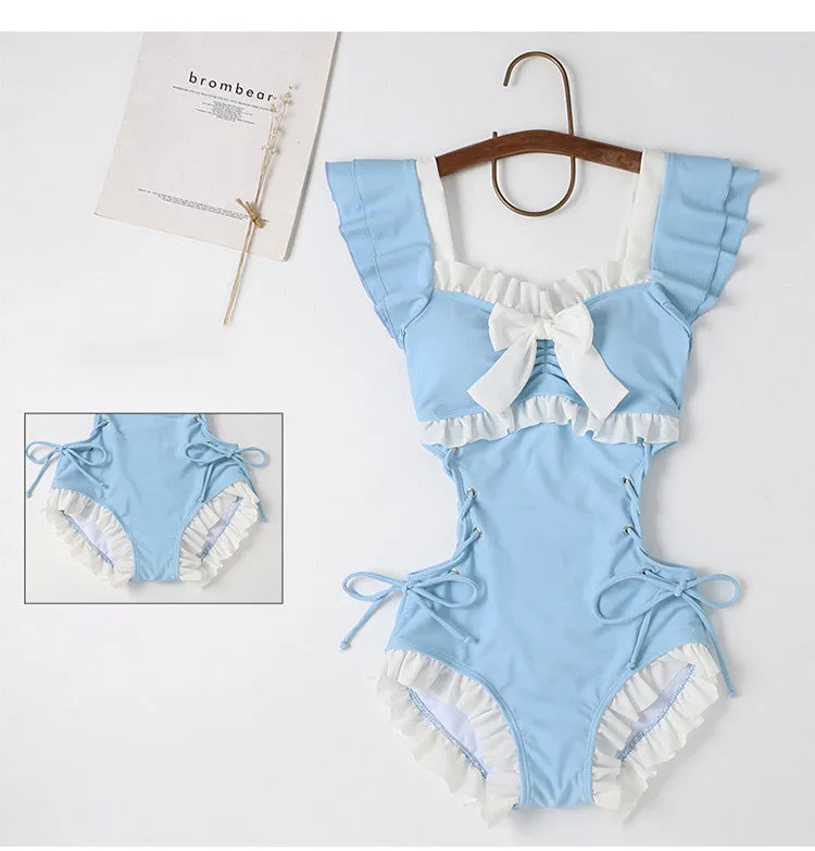 cute bow swimsuit  KF83846
