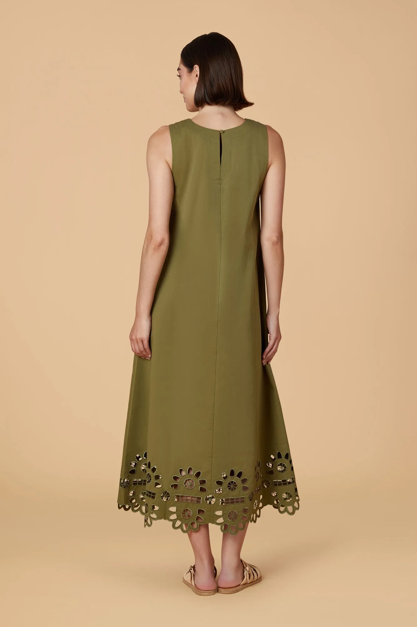 Dani Dress in Olive by Olivia by Livro