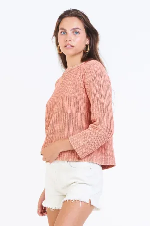 Dear John Denim Odette Raglan Sweater Coral Sands