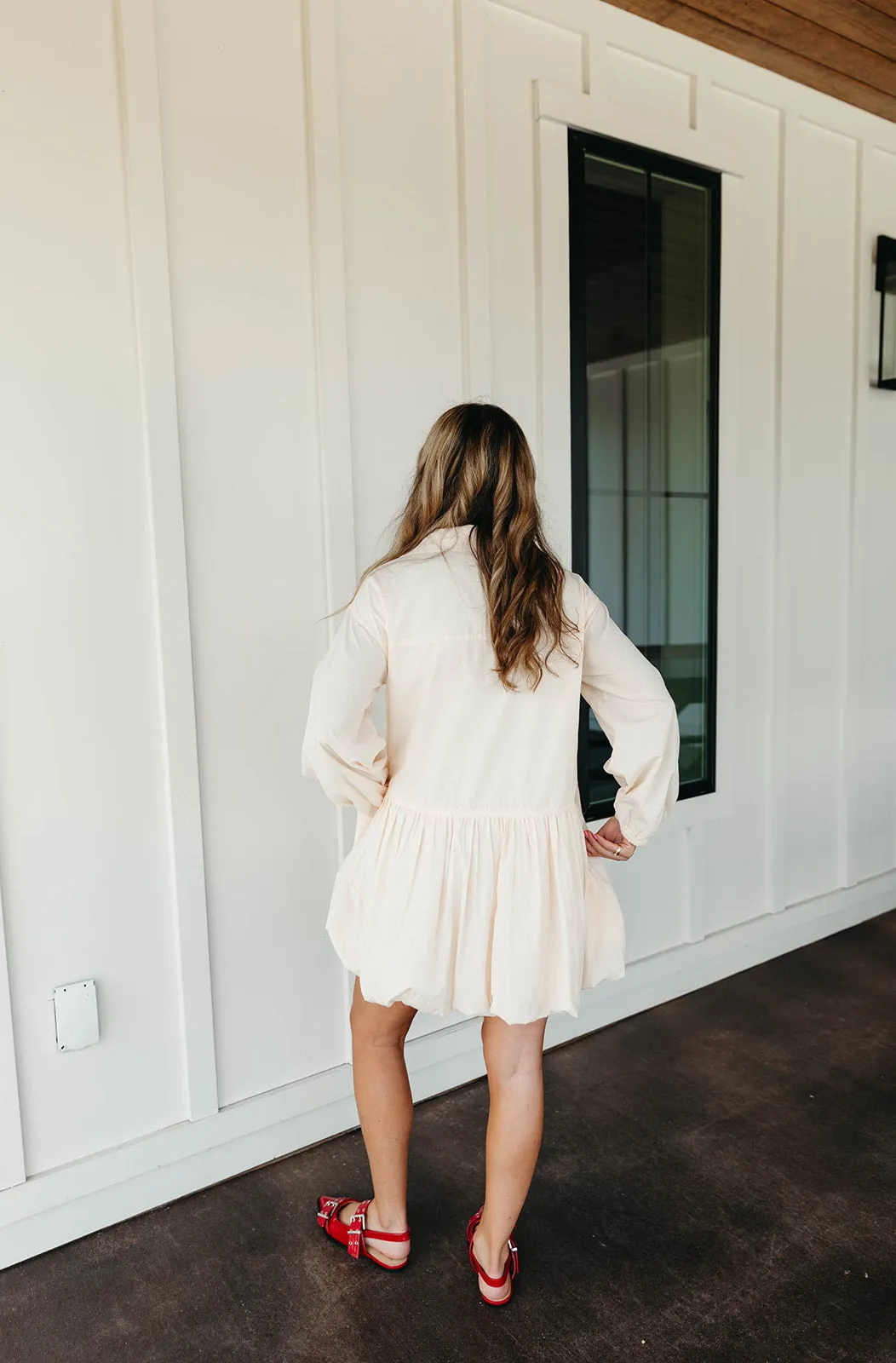 Delia Mini Dress - Natural
