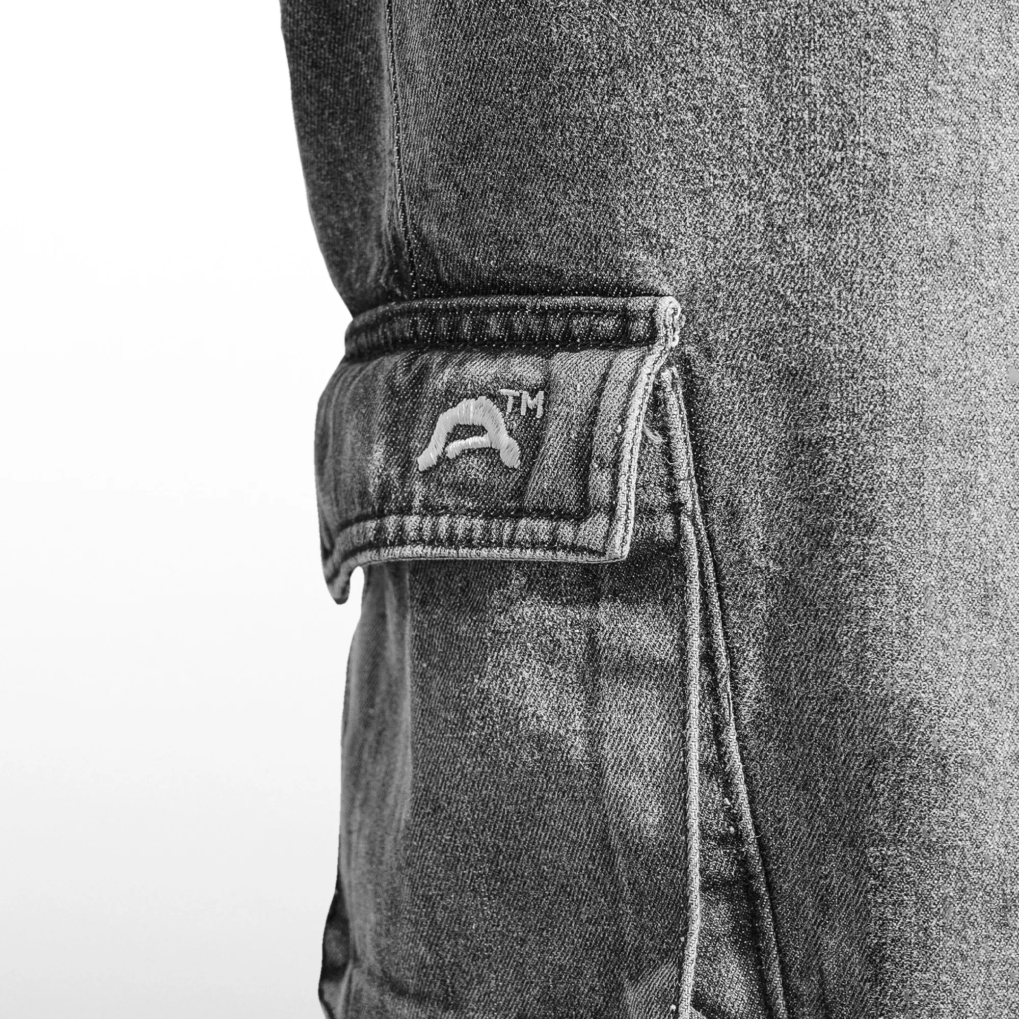 DENIM CARGO - GREY