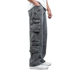 DENIM CARGO - GREY
