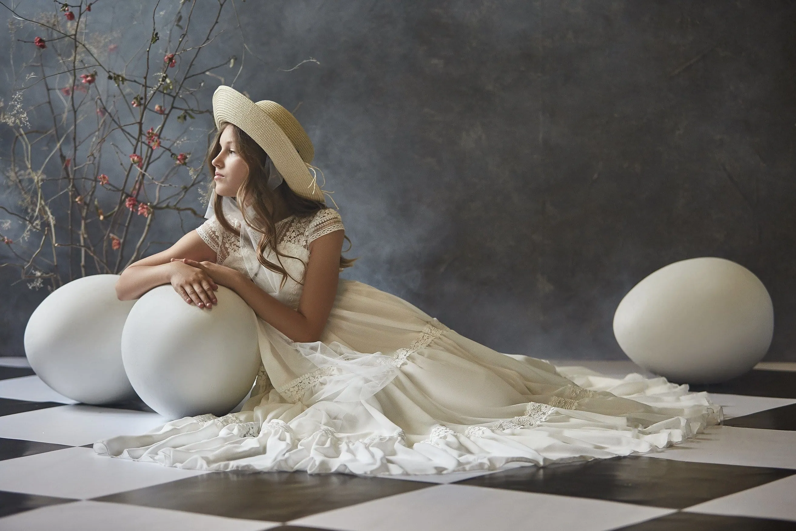 Destination Wedding Boho Flower Girl Lace Dress