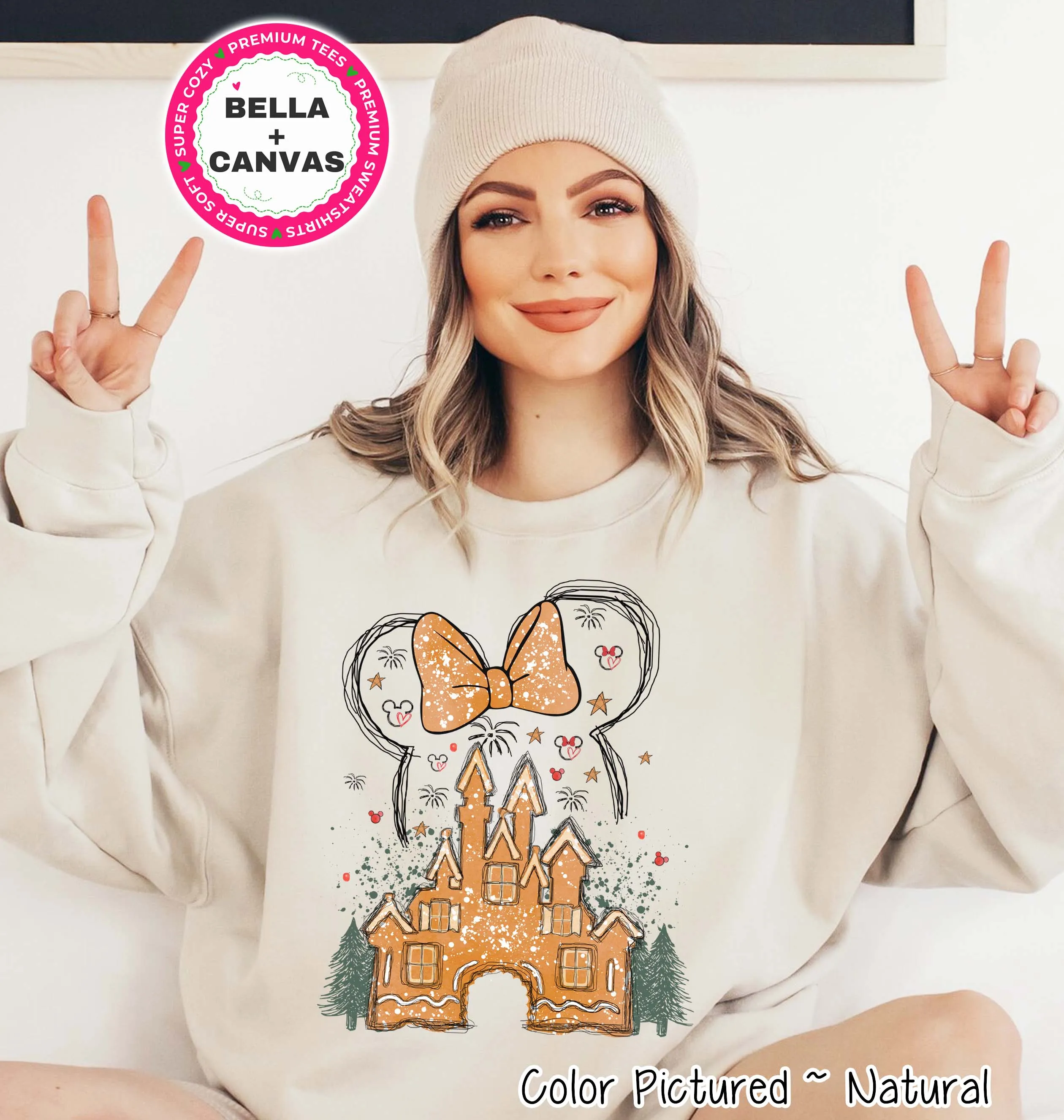 Disney Gingerbread Castle Christmas Tee or Sweatshirt