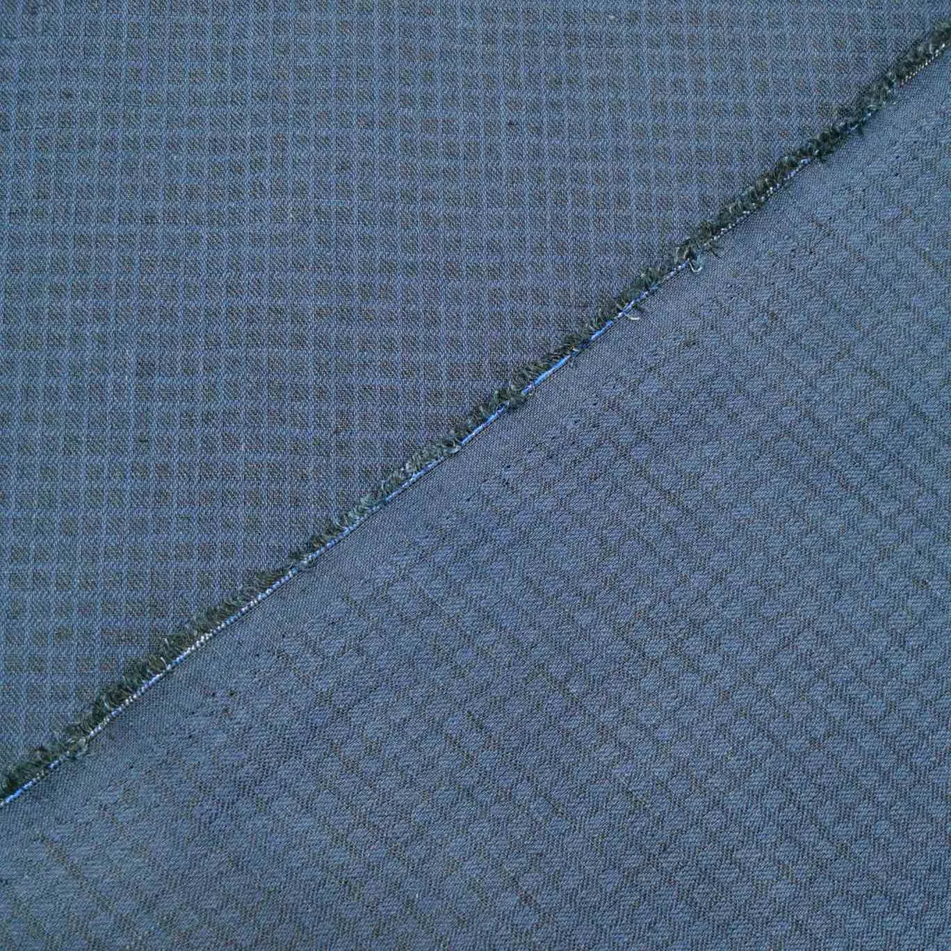 Dobby Check, Indigo
