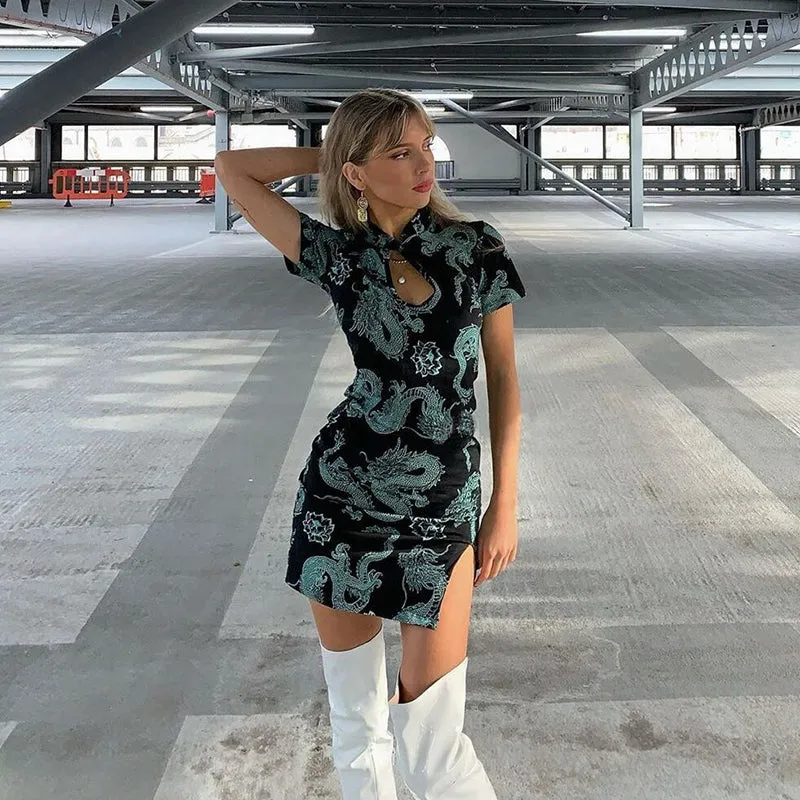 Dragon cheongsam dress KF81894