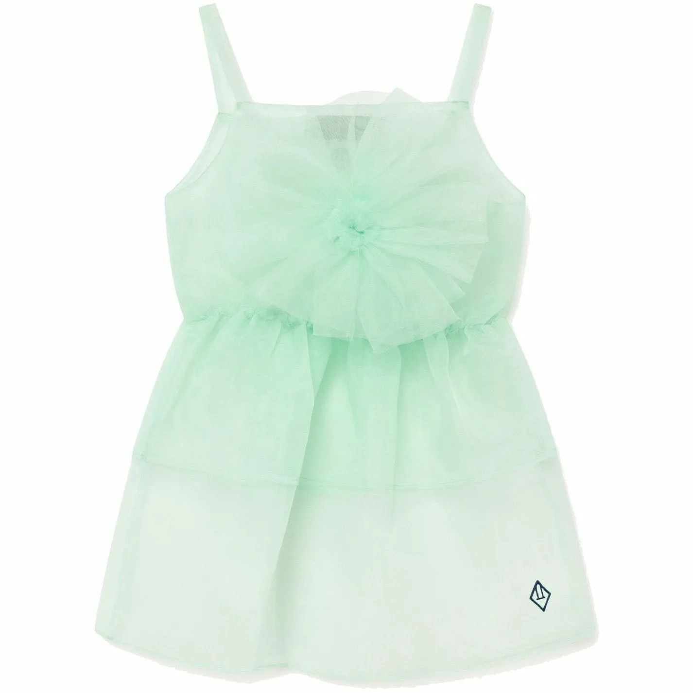 Dragonfly Kids Dress Soft Green Logo