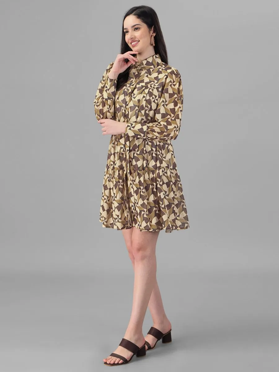 dresses for Women western wear Leaf Green Color dress