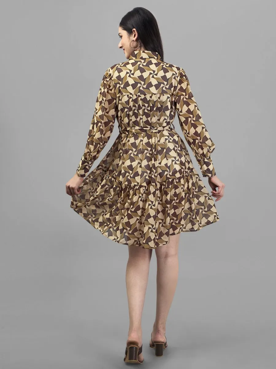 dresses for Women western wear Leaf Green Color dress